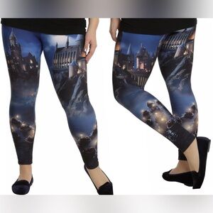 Harry Potter Hot Topic Hogwarts Castle First Year Leggings Juniors Size Large